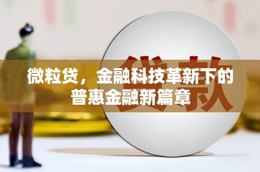 万里微粒贷，金融科技革新下的普惠金融新篇章