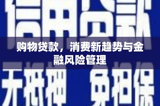 万里购物贷款，消费新趋势与金融风险管理