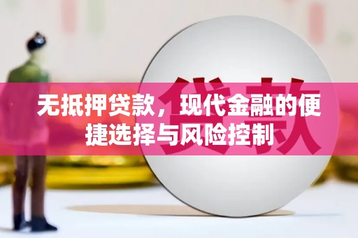 万里无抵押贷款，现代金融的便捷选择与风险控制