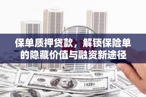 万里保单质押贷款，解锁保险单的隐藏价值与融资新途径