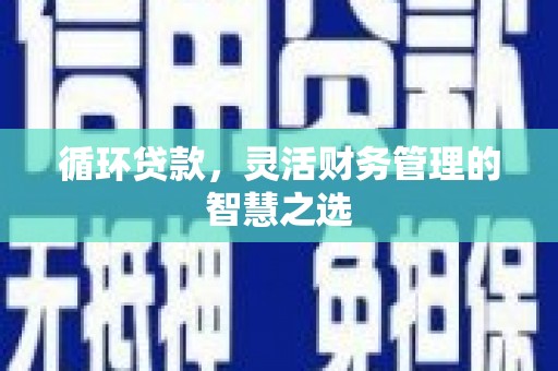 万里循环贷款，灵活财务管理的智慧之选