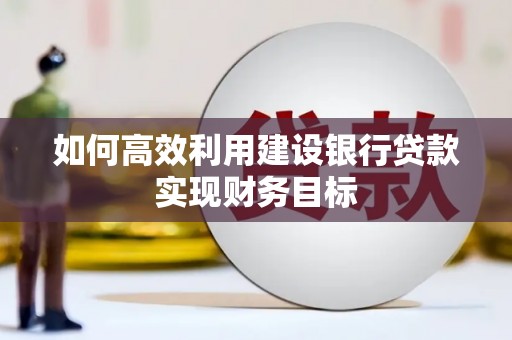 万里如何高效利用建设银行贷款实现财务目标