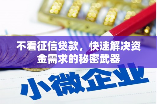 万里不看征信贷款，快速解决资金需求的秘密武器