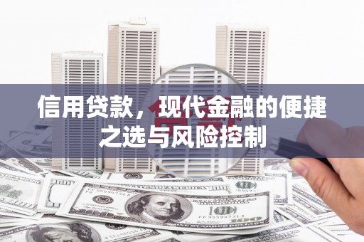 万里信用贷款，现代金融的便捷之选与风险控制