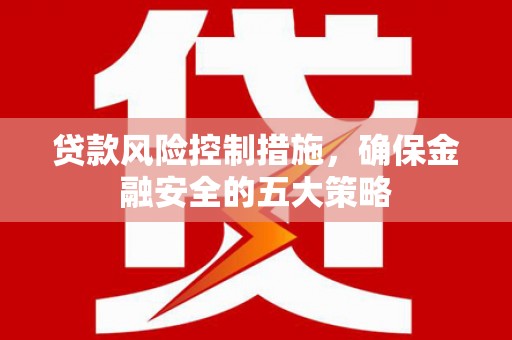 万里贷款风险控制措施，确保金融安全的五大策略