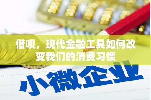 万里借呗，现代金融工具如何改变我们的消费习惯