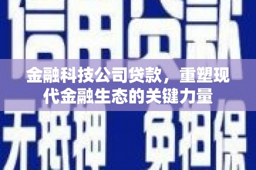 万里金融科技公司贷款，重塑现代金融生态的关键力量