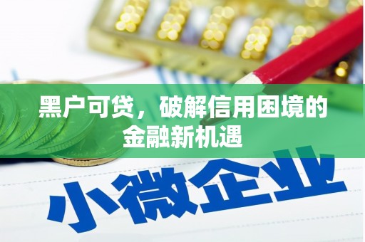万里黑户可贷，破解信用困境的金融新机遇