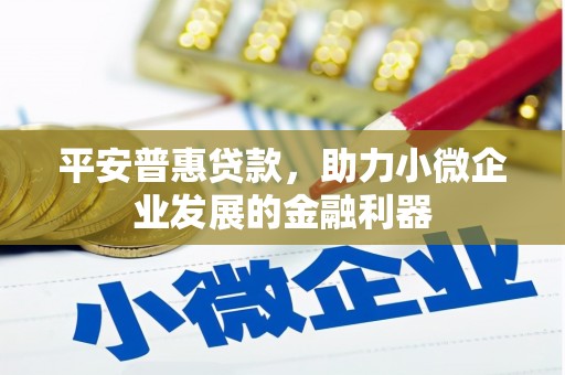 万里平安普惠贷款，助力小微企业发展的金融利器