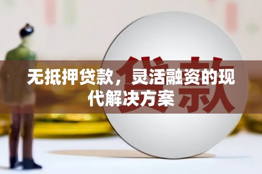 万里无抵押贷款，灵活融资的现代解决方案