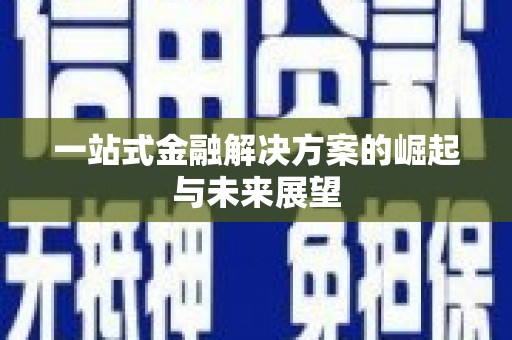 万里一站式金融解决方案的崛起与未来展望