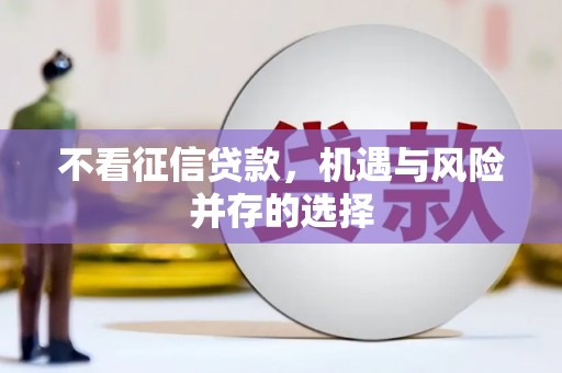 万里不看征信贷款，机遇与风险并存的选择
