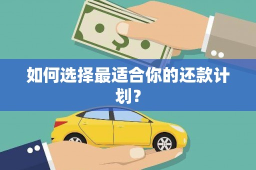 万里如何选择最适合你的还款计划？